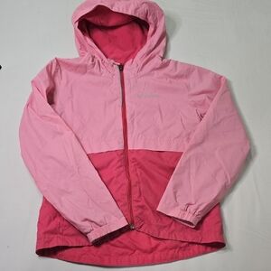 Columbia Two-Tone Pink Kids Raincoat